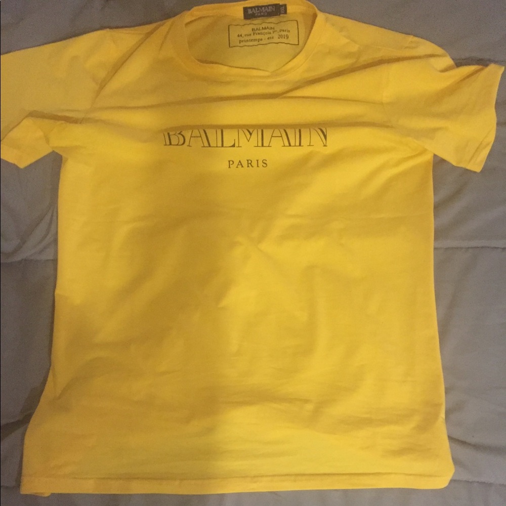 Yellow Balmain Shirt